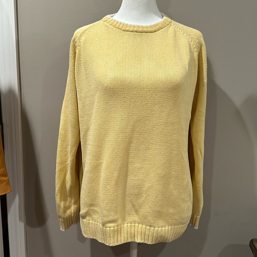 Vintage Cabin Creek Sweater Mellow Yellow Sweater Size Large